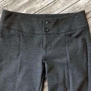 CAbi Pants Lean Trouser 547 Ponte Charcoal Gray size 6